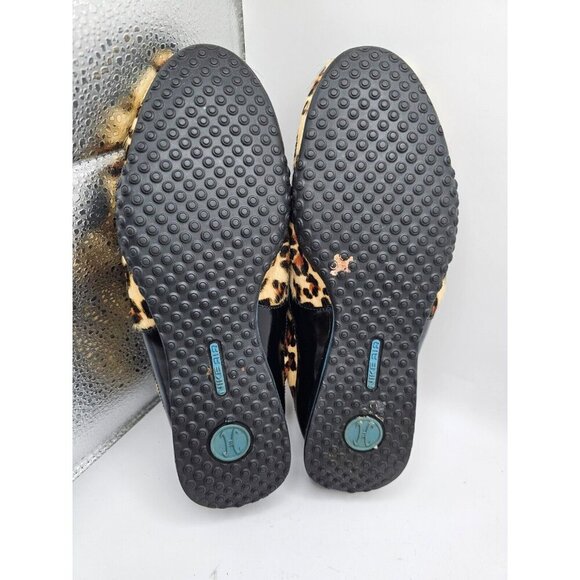 Women's Cole Haan Bria Leopard Print Casual Sneakers Size 7B NikeAir Calf Hair - Picture 4 of 6